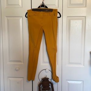 Mustard yellow pants leggings work jeans skinny